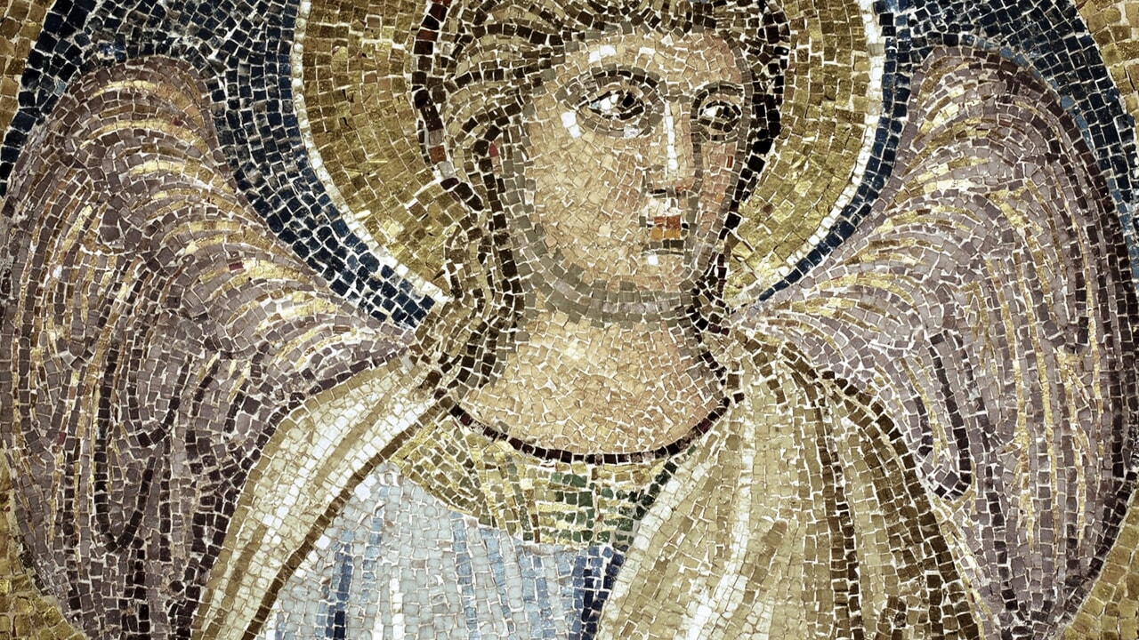 INDAGINI DIAGNOSTICHE E ANALISI DI LABORATORIO SUL TONDO IN MOSAICO RAFFIGURANTE ANGELO (GIOTTO, PRIMO QUARTO XIV SEC.) CUSTODITO NELLA CHIESA DI S. PIETRO ISPANO A BOVILLE ERNICA (FR)